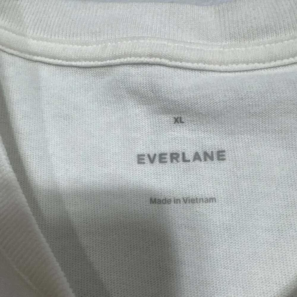Everlane Mens Organic Cotton Tee White Relaxed Fit XL Basic Casual Minimalist - Picture 7 of 10